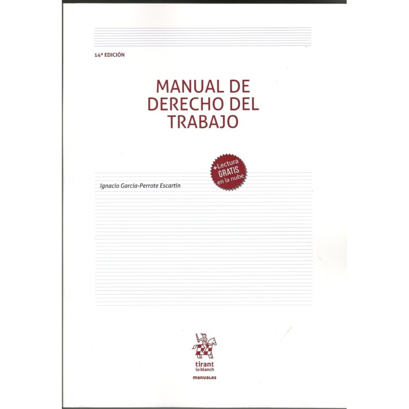 MANUAL DE DERECHO DEL TRABAJO (nueva edición curso 2024-25)