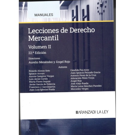 LECCIONES DE DERECHO MERCANTIL VOLUMEN II (nueva edición curso 2024-25)