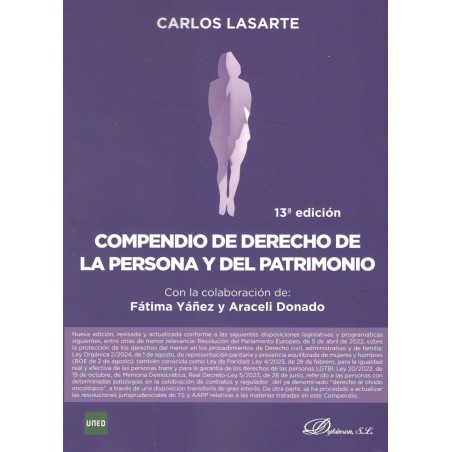 COMPENDIO DE DERECHO DE LA PERSONA Y DEL PATRIMONIO (nueva ed. curso 2023-24)