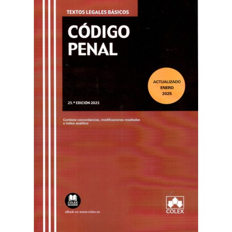 CÓDIGO PENAL (ACTUALIZADO ENERO 2025)