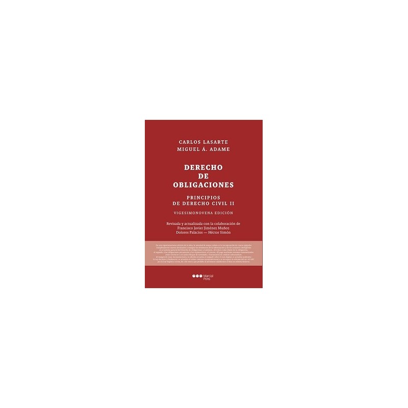 PRINCIPIOS DE DERECHO CIVIL II. DERECHO DE OBLIGACIONES (nueva edición curso 2024-25)