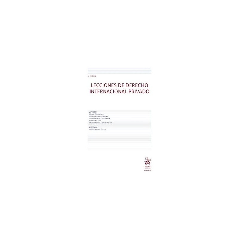 LECCIONES DE DERECHO INTERNACIONAL PRIVADO EDIC.2026