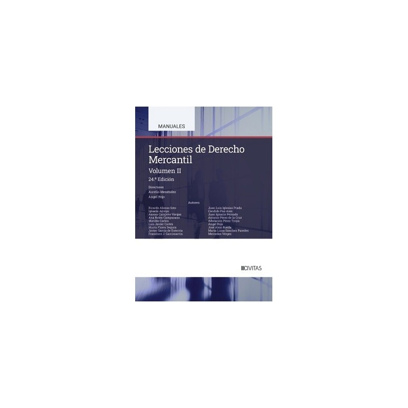 LECCIONES DE DERECHO MERCANTIL VOLUMEN II (nueva edición curso 2024-25)