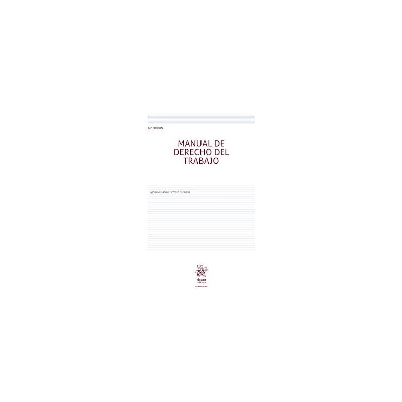 MANUAL DE DERECHO DEL TRABAJO (nueva edición 25)