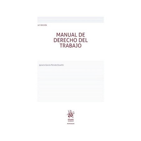 MANUAL DE DERECHO DEL TRABAJO (nueva edición 25)