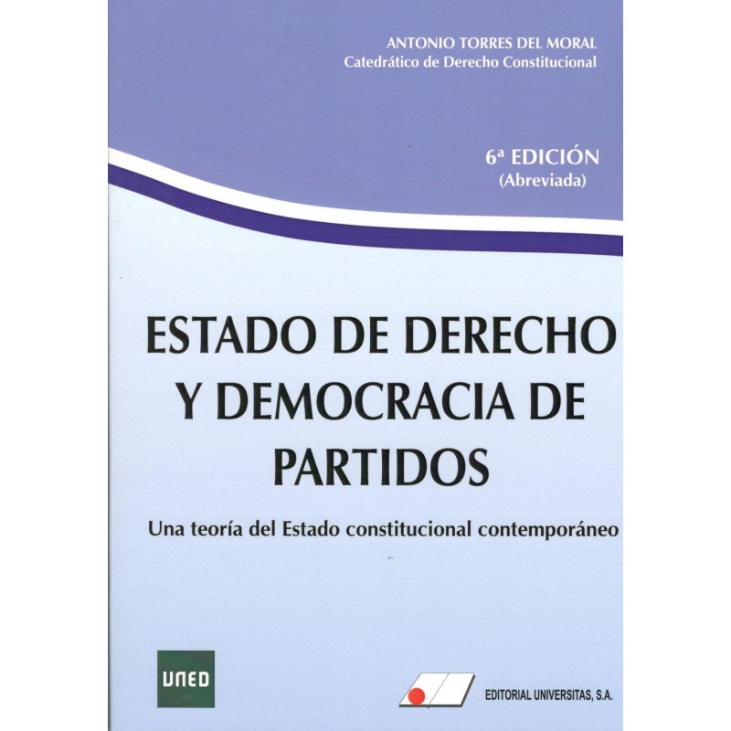 ESTADO DE DERECHO Y DEMOCRACIA DE PARTIDOS (nueva edición curso 2022-23)