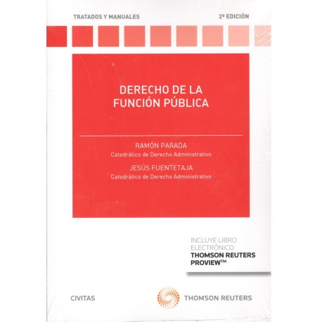 DERECHO DE LA FUNCIÓN PÚBLICA (nueva edición curso 2016-17)