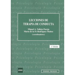 LECCIONES DE TERAPIA DE CONDUCTA (nueva edición curso 2016-17)