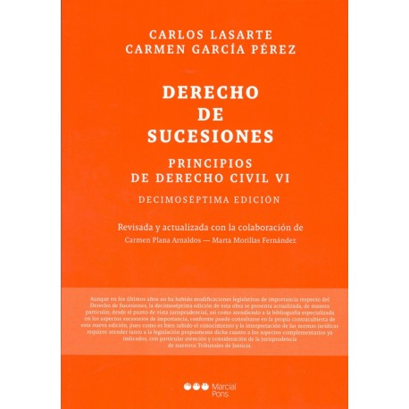 PRINCIPIOS DE DERECHO CIVIL TOMO VII. DERECHO DE SUCESIONES (nueva edición curso 2019-20)